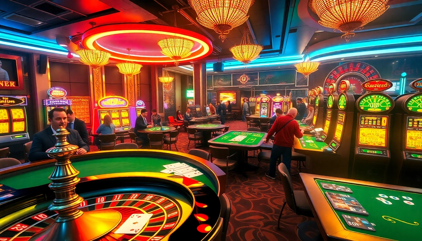 TT 88 celebrates the thrill of casino gaming with engaged players at roulette and poker tables.